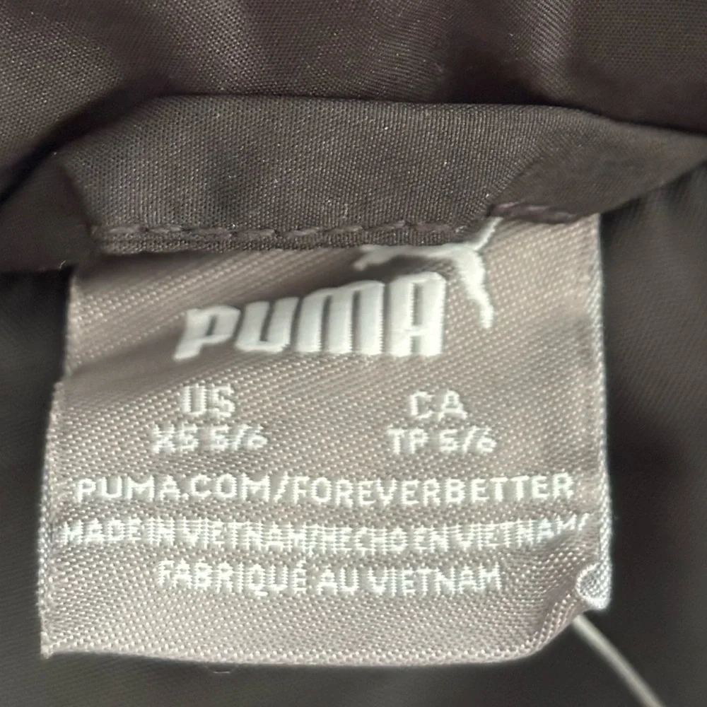 PUMA Kids Cold Weather Vest. Size XS (5/6). Black Pink White. Zip Up. Brand New. - Picture 7 of 9